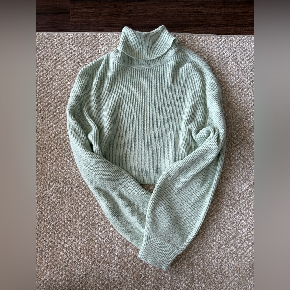 H&M cropped turtle neck sweater